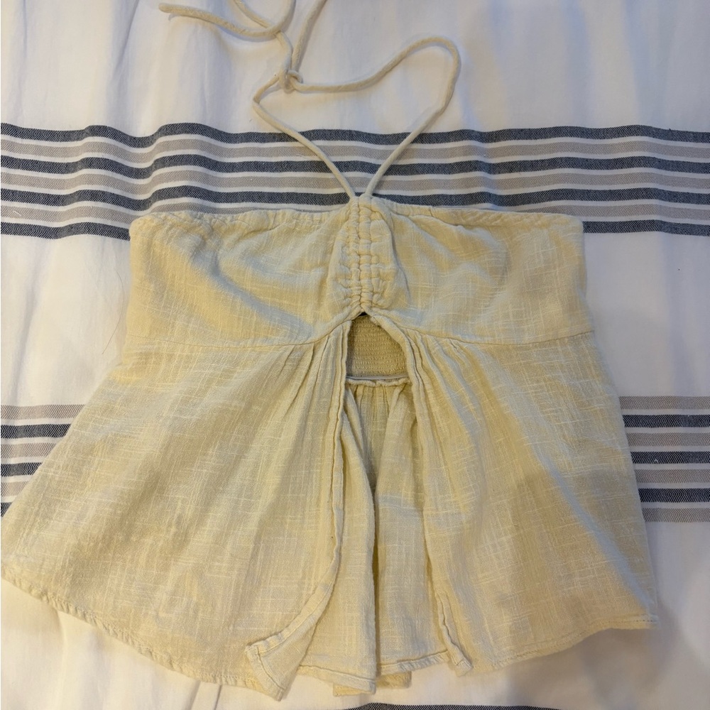 Ecote Textured Knit Top in Cream
